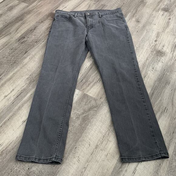 Levi’s 511 Jeans Mens 38x32 Slim Straight Grey/Soft Black Wash Stretch 5-Pocket - Picture 3 of 7